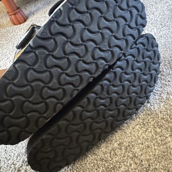 Striped Buckle Sandals - Picture 2 of 4